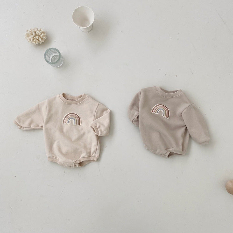 Rainbow Detail Baby Romper