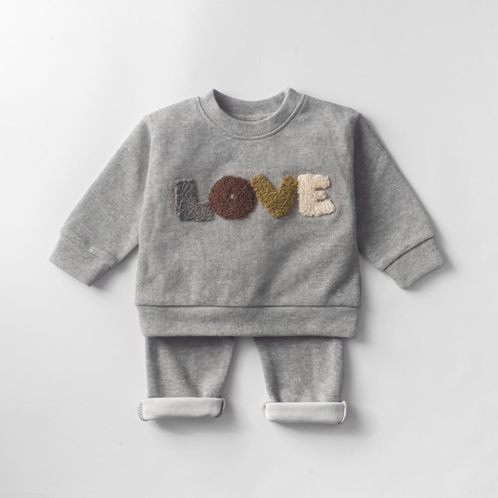 Two Piece Unisex Sweatshirt Set